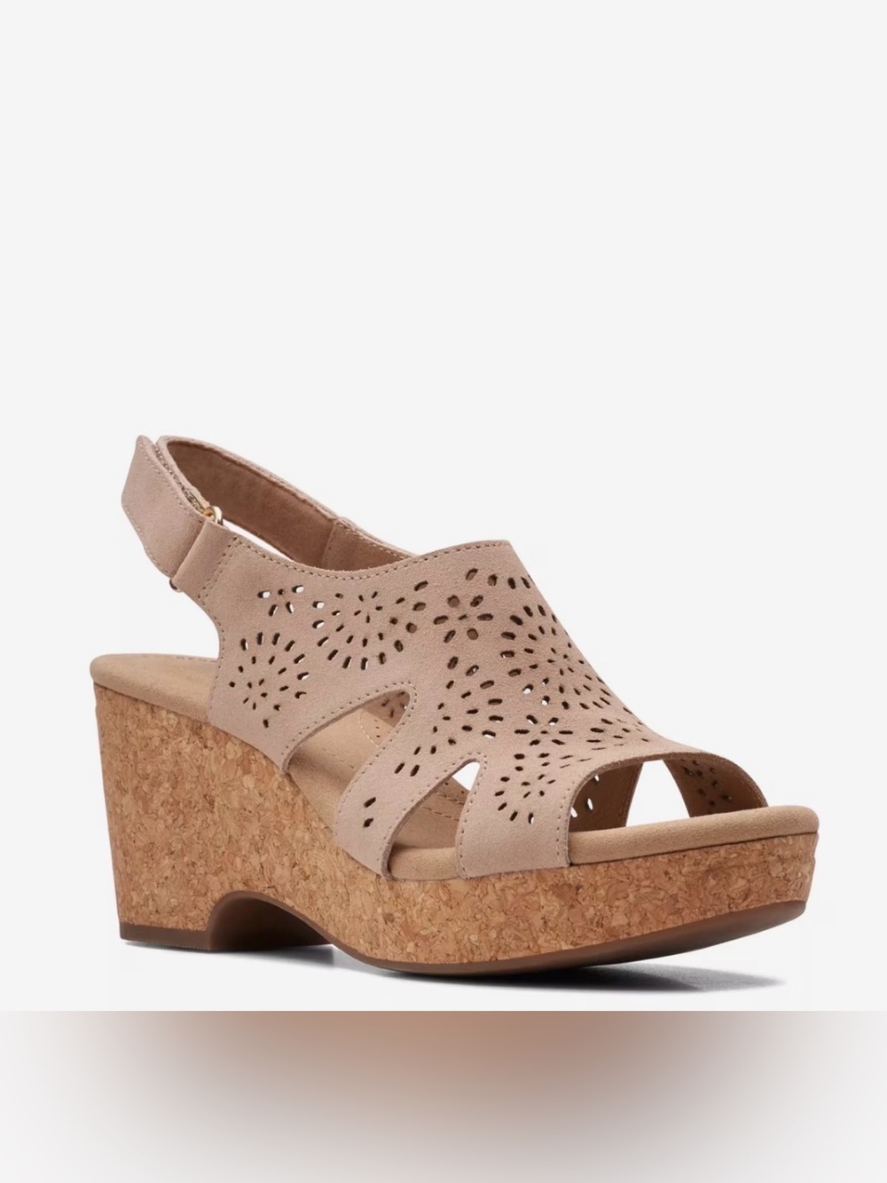 Women’s Slingback Cork Wedge Sandal - Beige